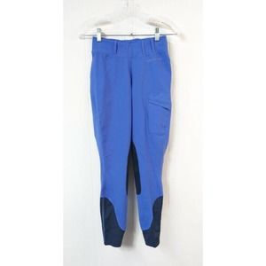 Noble Outfitters WM S Riding Pants Blue Thigh Pockets Belt Loops Activewear